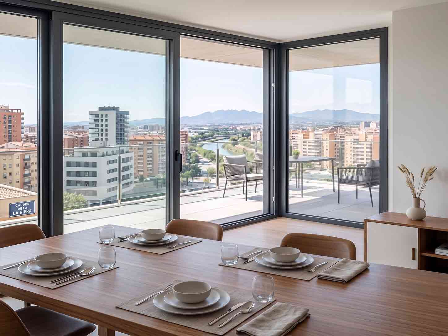Ventanas de aluminio con aislamiento acústico y térmico en Cornellà de Llobregat